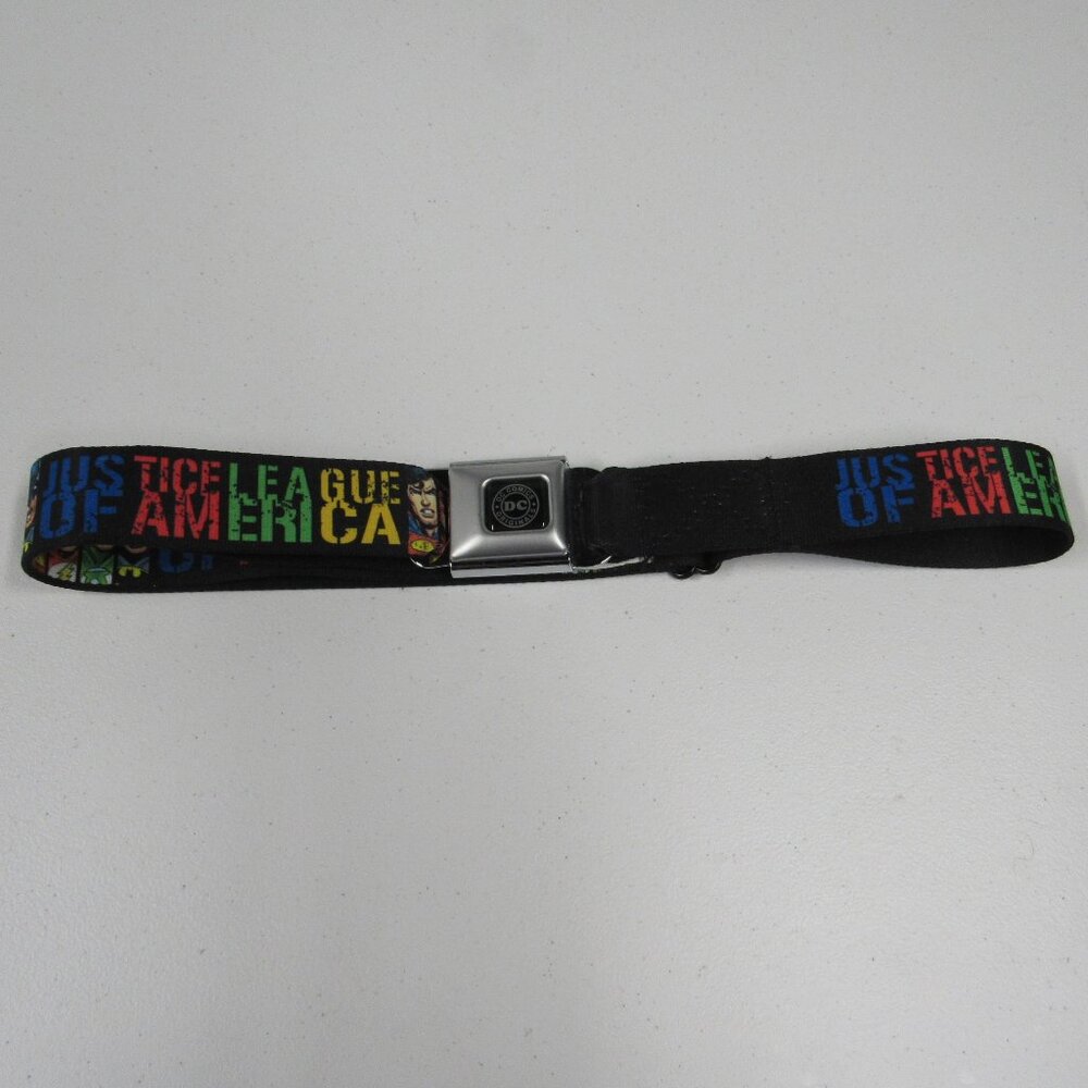 Buckle Down Seatbelt Belt Justice League of America DC Comics Adjustable